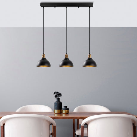 Hanging lamps - Hanging lamp 3 - lights Black Metal Lynx - Dimehouse
