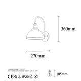 Wall lamps - Wall lamp Black Metal Bane - Dimehouse