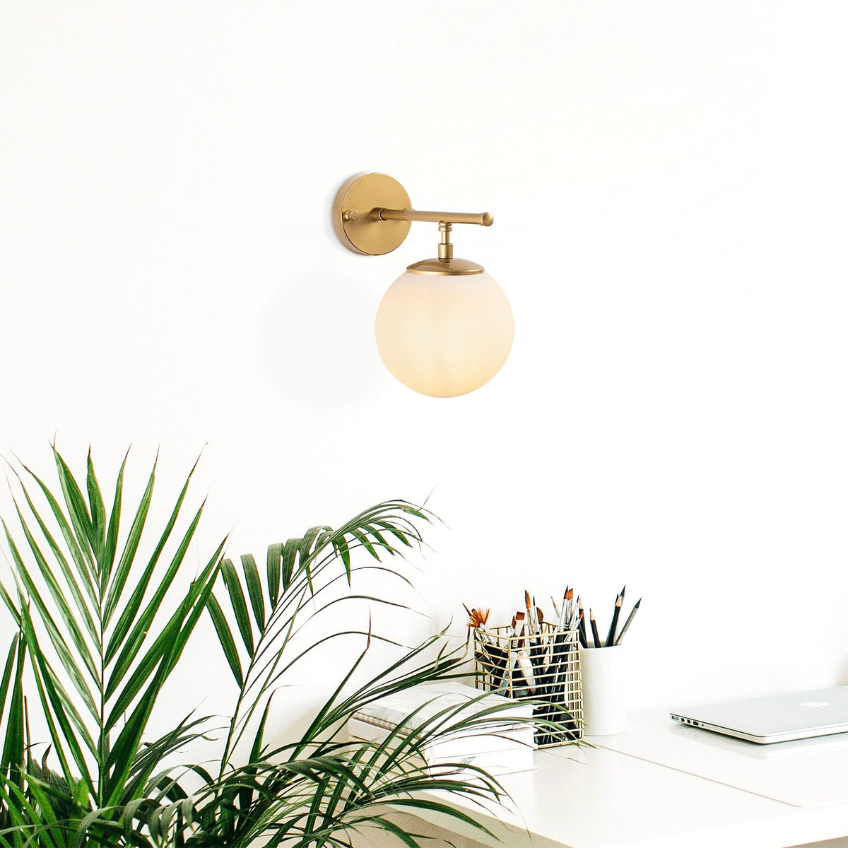 Wall lamps - Wall lamp Gold Glass Obsidian - Dimehouse