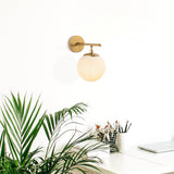 Wall lamps - Wall lamp Gold Glass Obsidian - Dimehouse