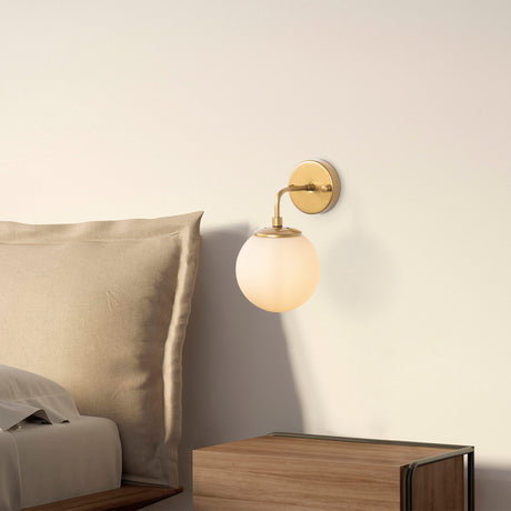 Wall lamps - Wall lamp Gold Glass Elio - Dimehouse