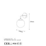 Wall lamps - Wall lamp Gold Glass Elio - Dimehouse