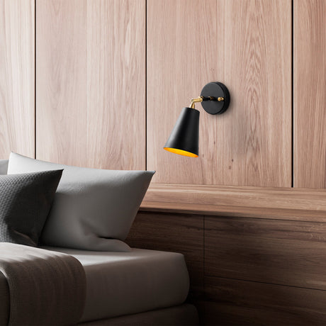 Wall lamps - Wall lamp Black Gold Glass Glacier - Dimehouse