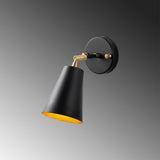 Wall lamps - Wall lamp Black Gold Glass Glacier - Dimehouse