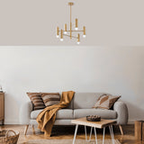 Hanging lamps - Hanging lamp 6 - lights Gold Metal Arctic - Dimehouse