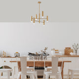 Hanging lamps - Hanging lamp 6 - lights Gold Metal Arctic - Dimehouse