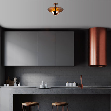 Ceiling lamps - Ceiling lamp 38 cm Copper-colored Metal Elevate - Dimehouse