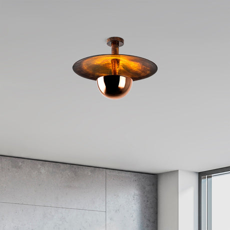 Ceiling lamps - Ceiling lamp 48 cm Copper-colored Metal Elevate - Dimehouse