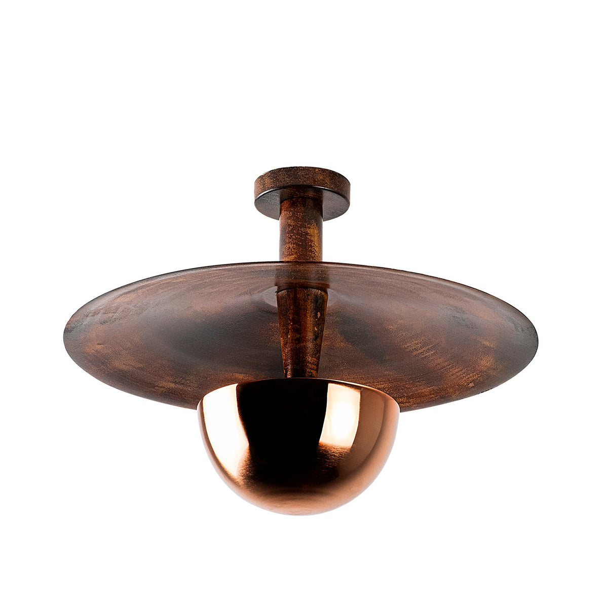 Ceiling lamps - Ceiling lamp 48 cm Copper-colored Metal Elevate - Dimehouse