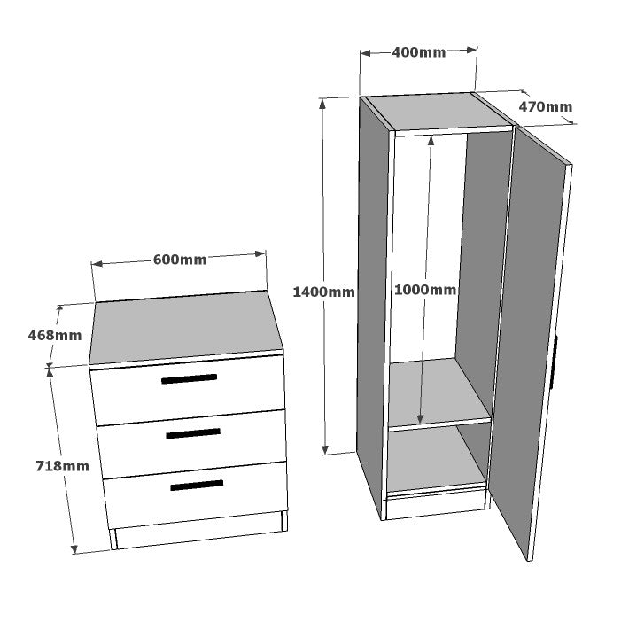 Wall cabinets - Wall cabinet White Melamine - hang and lay - 140x100x47 cm - Jade - Dimehouse