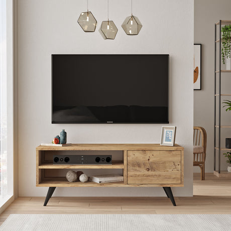 TV Furniture - TV Furniture Riva Atlantic Pine Melamine 110x44x40 cm - Dimehouse
