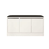Shoe cabinets - Shoe cabinet Aquila White Melamine 89.6x45.8x35.5 cm - Dimehouse