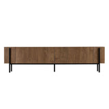 Nexus TV cabinet oak look black 180 cm Kafkas oak look / Black Melamine-coated wood