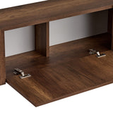 Nexus TV cabinet walnut look with gold 180 cm Baroque walnut look with gold Melamine-coated wood