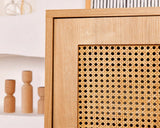 Wall cabinets - Wall cabinet Hazeran Multi Oak Beechwood 40x110x cm - Dimehouse