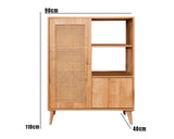Wall cabinets - Wall cabinet Hazeran Multi Oak Beechwood 40x110x cm - Dimehouse
