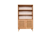 Bookcases - Bookcase Hazeran Oak Beechwood 40x90x158 cm - Dimehouse