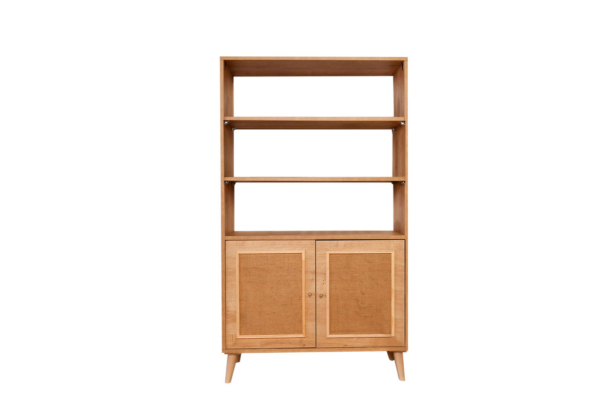 Bookcases - Bookcase Jut Oak Beechwood 40x110x90 cm - Dimehouse