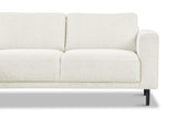 Sofas - Modern Corner Sofa Left Beige Fabric Aniko with Chaise Longue 238x142x78 cm - Dimehouse