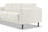 Sofas - Modern Corner Sofa Left Beige Fabric Aniko with Chaise Longue 238x142x78 cm - Dimehouse