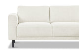 Sofas - Modern Corner Sofa Right Beige Fabric Aniko with Chaise Longue 238x142x78 cm - Dimehouse