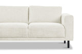 Sofas - Modern 3-seater Corner Sofa Left Beige Fabric Aniko with Lounger 240x197x78 cm - Dimehouse