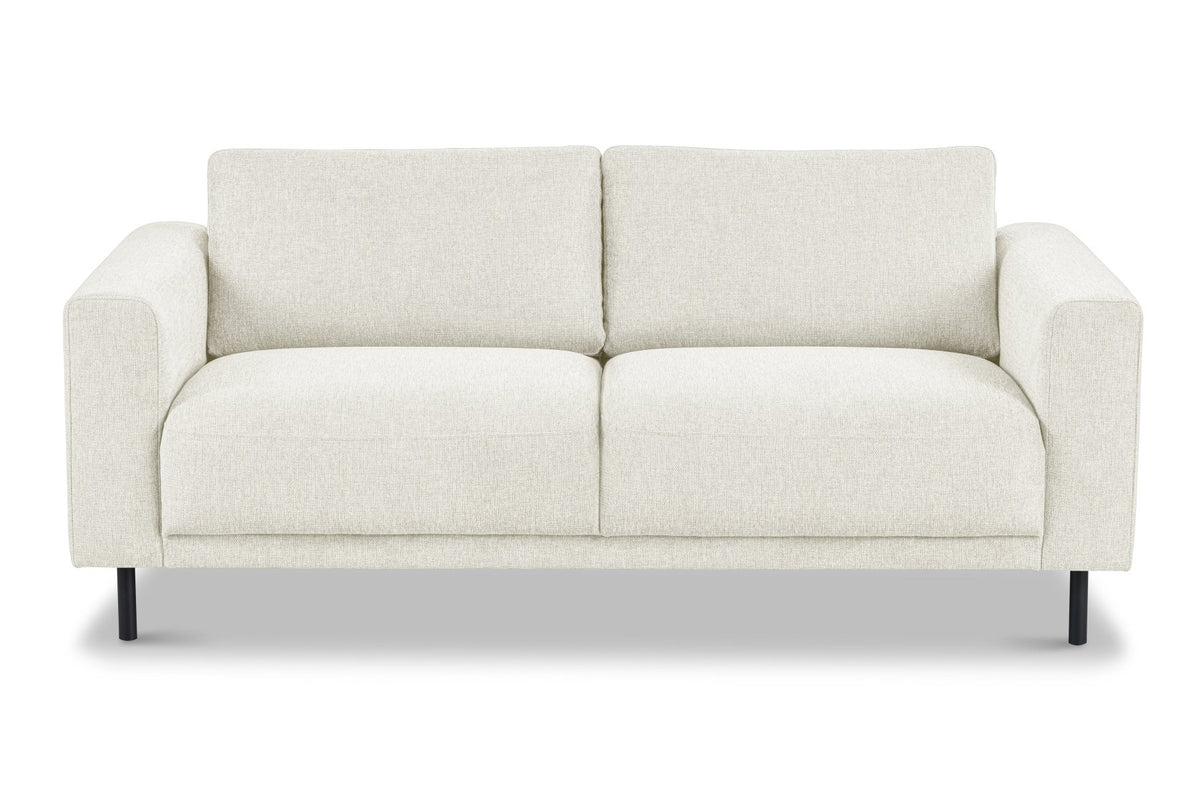 Sofas - Modern 2.5-seater Sofa Beige Fabric Aniko 183x90x78 cm - Dimehouse