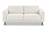 Sofas - Modern 2.5-seater Sofa Beige Fabric Aniko 183x90x78 cm - Dimehouse