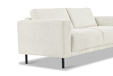 Sofas - Modern 2.5-seater Sofa Beige Fabric Aniko 183x90x78 cm - Dimehouse