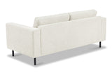 Sofas - Modern 2.5-seater Sofa Beige Fabric Aniko 183x90x78 cm - Dimehouse