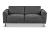 Sofas - Modern 2.5-seater Sofa Anthracite Fabric Aniko 183x90x78 cm - Dimehouse