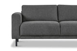 Sofas - Modern 2.5-seater Sofa Anthracite Fabric Aniko 183x90x78 cm - Dimehouse