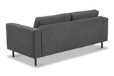 Sofas - Modern 2.5-seater Sofa Anthracite Fabric Aniko 183x90x78 cm - Dimehouse