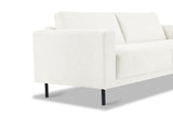 Sofas - Modern 3-seater Sofa Beige Fabric Aniko 213x90x78 cm - Dimehouse