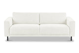 Sofas - Modern 3-seater Sofa Beige Fabric Aniko 213x90x78 cm - Dimehouse