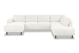 Sofas - Modern U - Sofa Corner Sofa Beige Fabric - Right - 310x197x142 cm - Aniko - Dimehouse
