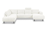Sofas - Modern U - Sofa Corner Sofa Beige Fabric - Left - 310x197x142 cm - Aniko - Dimehouse