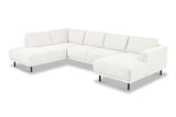 Sofas - Modern U - Sofa Corner Sofa Beige Fabric - Left - 310x197x142 cm - Aniko - Dimehouse
