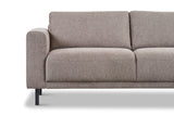 Sofas - Modern 2.5-seater Sofa Taupe Fabric Aniko 183x90x78 cm - Dimehouse