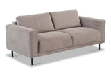 Sofas - Modern 2.5-seater Sofa Taupe Fabric Aniko 183x90x78 cm - Dimehouse