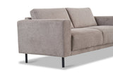 Sofas - Modern 2.5-seater Sofa Taupe Fabric Aniko 183x90x78 cm - Dimehouse