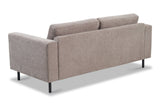 Sofas - Modern 2.5-seater Sofa Taupe Fabric Aniko 183x90x78 cm - Dimehouse