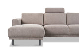Sofas - Headrest taupe sofa fabric - Aniko - Dimehouse