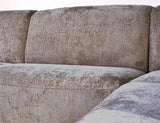 Sofas - Corner sofa with high legs taupe velvet Chloe - right - Dimehouse