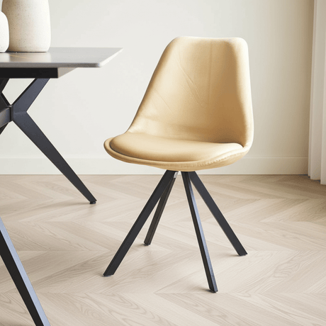 Dining room chair Jace Velvet Beige - Without Armrests