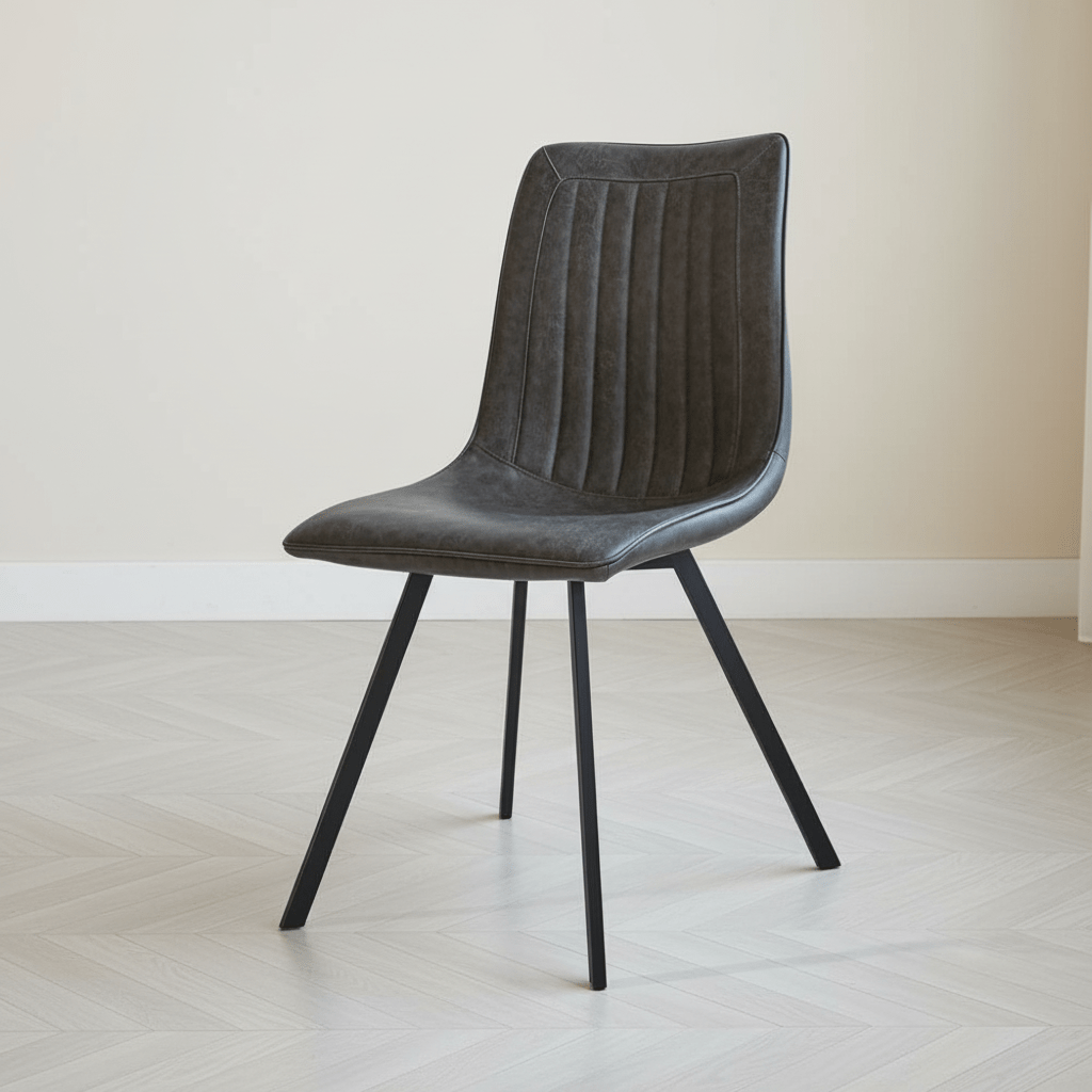 Dining room chair Jimmy PU artificial leather anthracite