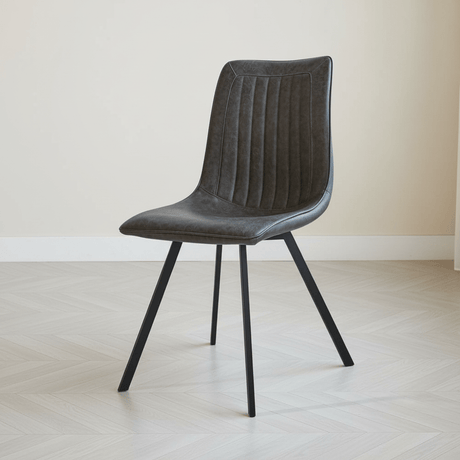 Dining room chair Jimmy PU artificial leather anthracite