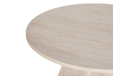 Dining tables - Dining room table round travertine - 120 cm - Mary - Dimehouse