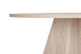 Dining tables - Dining room table round travertine - 120 cm - Mary - Dimehouse