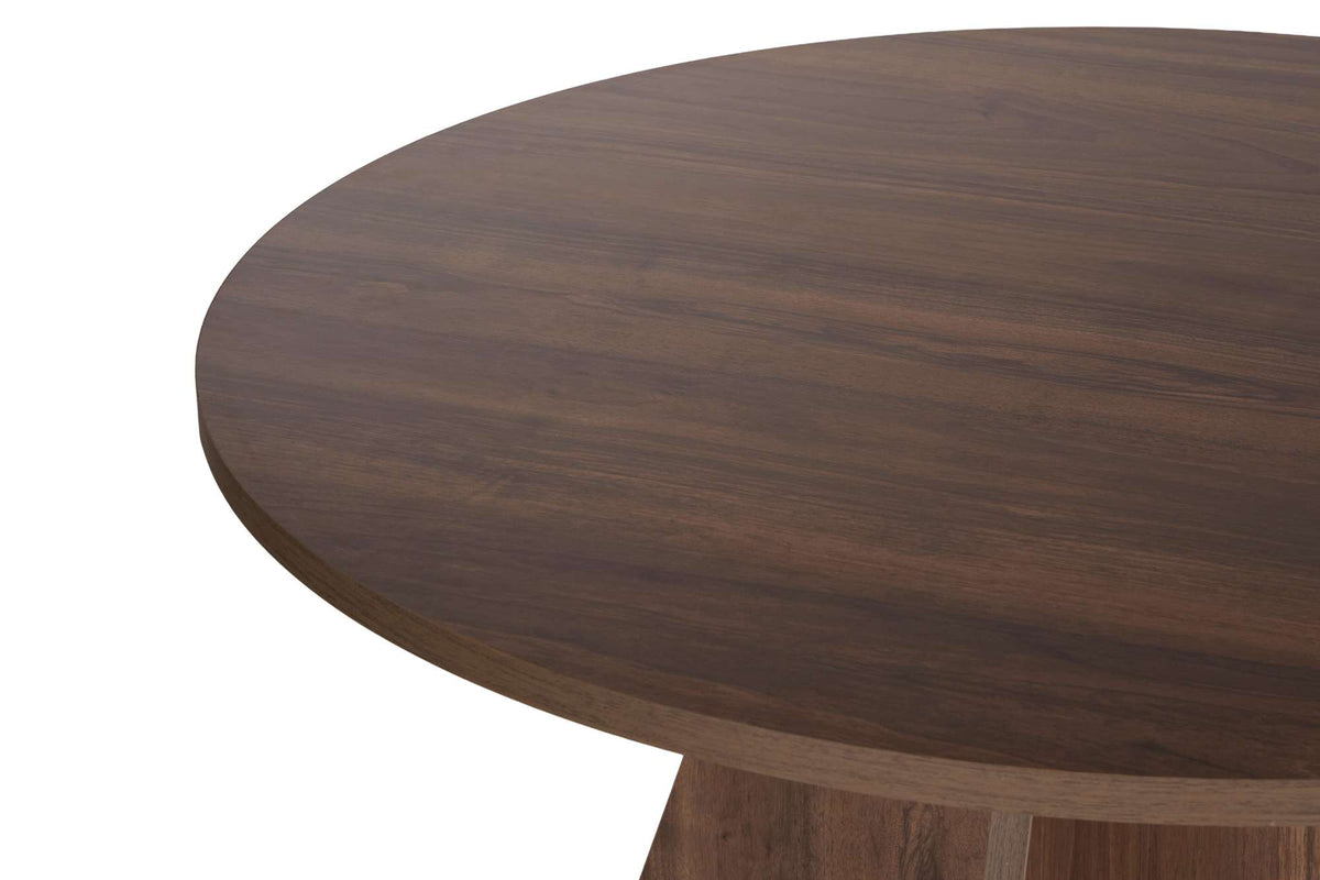 Dining tables - Dining room table round Walnut - 120 cm - Mary - Dimehouse